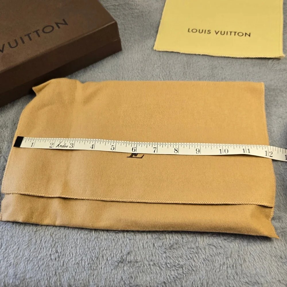 Louis Vuitton Empty Gift Box and Dust Bag Set Brown Tan Yellow Luxury Packaging